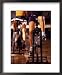 Low Section View of Two People Cycling in a Health Club Framed Art Poster Print, 18x22