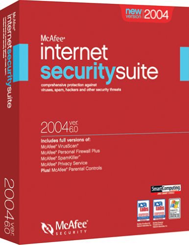 McAfee Internet Security Suite V6.0 2004 – VirusScan, Firewall, Spamkiller, Privacy, Parental Controls