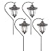 Malibu Outdoor One-Light Solar-Powered Carriage Light, Graphite, 4-Pack #LZ4HWGR