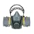 AO Safety 95090 Quicklatch PRO Dual Cartridge Respirator