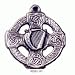 Harp Cross - Pewter Pendant (1-1/4