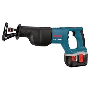 Factory-Reconditioned Bosch 1645K-46 24 Volt Reciprocating Saw with 2 batteries