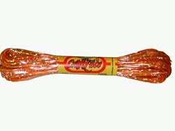 Fluorescent Orange w/ Silver Holographic CraftLace Hank