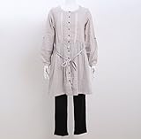 犬印 INUJIRUSHI Wガーゼパジャマ（授乳口付き）(GY-グレー、ML)