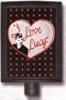 LAMPS BEAUTIFUL I Love Lucy in Heart Nightlight--Collectibles Night Light--Excellent customer service--see our feedback.