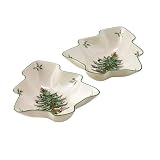 Spode Christmas Tree Shaped Bowls, Set of 2