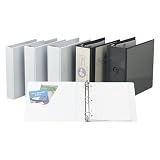 Cardinal 10600 Clearvue Premium Slant-D Vinyl Presentation Binder, 3 Capacity, White