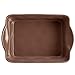 Rachael Ray Cucina Stoneware 9-Inch x 13-Inch Rectangular Baker, Mushroom Brown