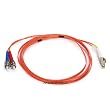 Fiber Optic Cable, LC/ST, Multi Mode, Duplex - 2 meter (62.5/125 Type)
