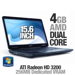 Acer AS5517 Laptop w/4GB RAM, 320GB HD & Win7 Home