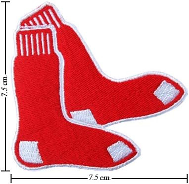 MLB Baseball Boston Red Sox Logo Patch - DIY Embroidered Iron Patch Clothing Decor 1pcs -- Cheap CLEARANCE STOCK Never Sale it again !!!! Close listing in 29-07-2012 (Series MLB Baseball Patch)