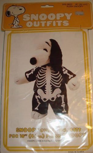 Peanuts Snoopy Outfits for 18" Plush Snoopy - Halloween Skeleton