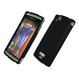 EMPIRE Noir caoutchouté Etui pour Sony Ericsson Xperia X12 ARC