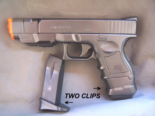 New Airsoft Spring Pistol P698+One gun with Changeable Style Comes with 2 8 Round Clips / Magazines
