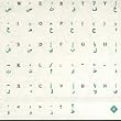 Transparent Keyboard Stickers, Overlays, Labels: Arabic Green Characters for Beige / Ivory / White Keyboards