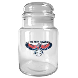Atlanta Hawks NBA 31oz Glass Candy Jar - Primary Logo by Great American Products