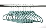 ULTRA-SLIM VELVET SUIT HANGERS - SET OF 10- Teal