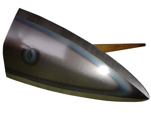 千成 三角鎌草削り鍬 全鋼八寸刃240mm ボルト止 塗木柄四尺