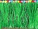 GREEN LUAU GRASS TABLE SKIRT WITH FLOWERS