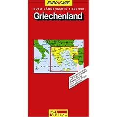 Grosse Landerkarte 1:800.000: Mit Stadtplanen Von Athen, Delphi, Knossos, Korfu, Olympia, Rhodos, Troja Und Ephesos, Istanbul: Mit 36 Seiten Reisefu (GeoCenter Euro Map) (German Edition): Reise- Und Verkehrsverlag