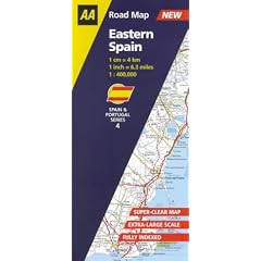 Eastern Spain (AA Road Map Spain & Portugal)