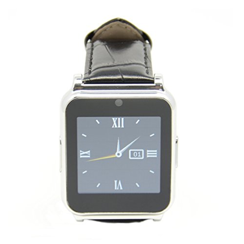 SURMOS W90 Smart Watch 1.5'' LCD SIM Card BT3.0 Multifunctional Wristwatch for Android IOS Smartphone Watch(Silver)