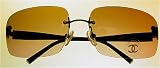 CHANEL Sunglasses 4026 Unisex Brown With Logos on Front