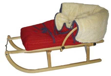 Ress Schlittensack Teddy, rot, Qualität Made in Germany