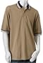 Mark VII Men's Short Sleeve Golf Shirt, Khaki, large
