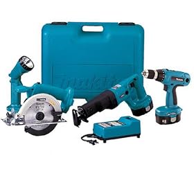 Makita DK1052DL 18-Volt NiMH Cordless 4-Tool Combo Kit