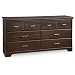 South Shore 3177010 Versa Collection Triple Dresser, Ebony