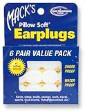 Macks Pillow Soft Silicone Earplugs, Value Pack 6 Pair