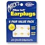 Mack's Pillow Soft Silicone Earplugs, Value Pack 6 Pair