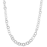 925 Sterling Silver Open Rolo Chain Necklace