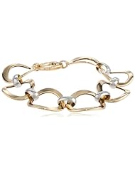 14k Two-Tone Gold Bracelet, 7.5"