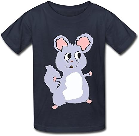 Ninva Youth Navy] Chinchilla Kids Boys And Girls Short Sleeves T-Shirt [S