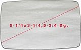 73-86 FORD LTD MIRROR GLASS (PASSENGER SIDE = DRIVER SIDE), (5-1/4 x 3-1/4, 5-3/4 Dg), Flat, Standard, LX Sedan/Wagon (1973 73 1974 74 1975 75 1976 76 1977 77 1978 78 1979 79 1980 80 1981 81 1982 82 1