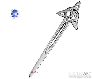 Celtic Art Sterling Silver Kilt Pin (KP047)