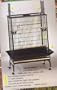 Black Playtop Floor Parrot Cage w/Stand - 128B