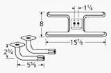 H-Shaped Twin Stainless Steel Burner L-Shaped Venturi