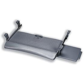 Fellowes UnderDesk Keyboard Manager - Keyboard drawer with mouse tray - platinum