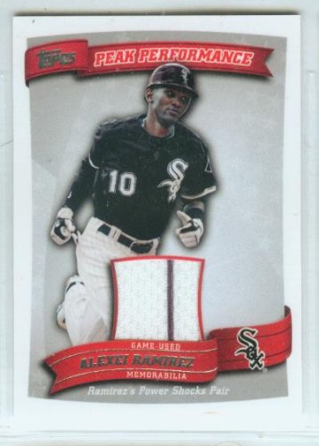 Alexei Ramirez 2010 Topps Baseball Game Used Jersey w/Stripe Card #PPR-AR / Chicago White Sox