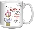 Tree-Free Greetings XM27774 Aunty Acid Artful Jumbo Mug, 20-Ounce, Laugh at Yourself