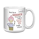 Tree-Free Greetings XM27774 Aunty Acid Artful Jumbo Mug, 20-Ounce, Laugh at Yourself