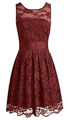 Short Chiffon Lace Evening Dress/Bridesmaid Dress/Prom Dress/Party Dress 