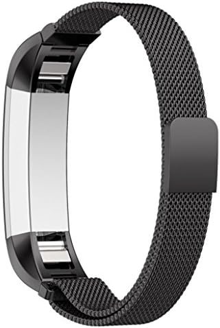 Accessory for Fitbit Alta, Feier(TM) Milanese Magnetic Loop Stainless Steel Band For Fitbit Alta Smart Watch (Black)