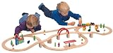 Maxim Wooden 70 Pc. Deluxe Over & Under Train Set