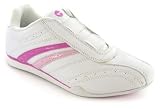 Hitec Ellie Ladies Slip-on Trainers - White/Fushia