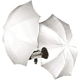 Umbrella, RUD: White Satin Shoot-Through 45