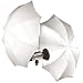 Umbrella, RUD: White Satin Shoot-Through 45